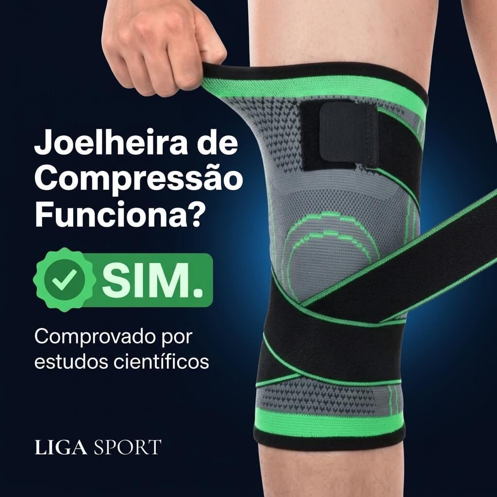 Kit 2 joelheiras de compressao ProFlex 360 para artrose do joelho