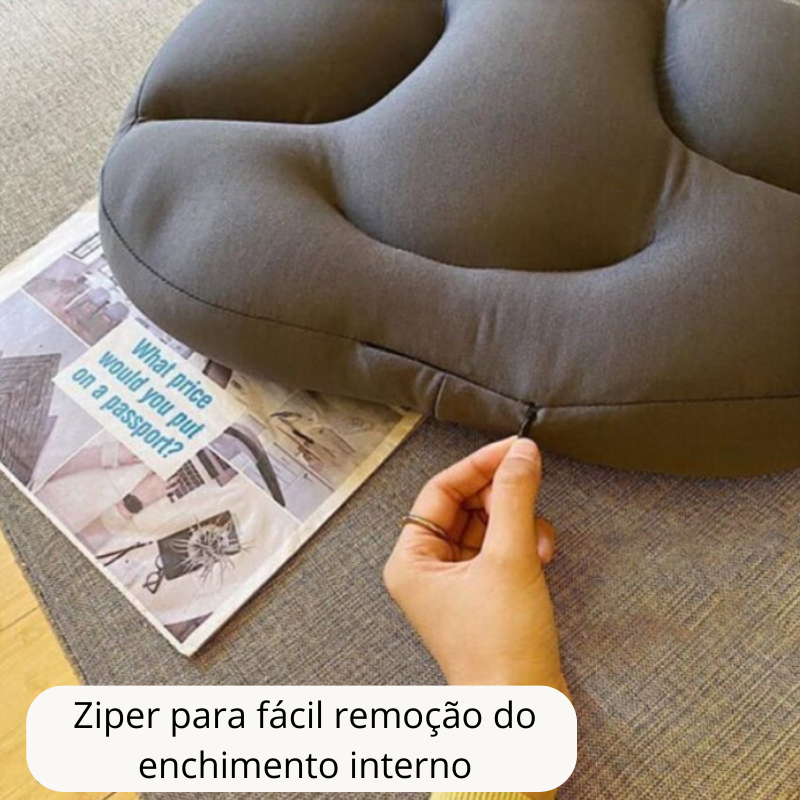 almofada cervical para viagem de avião e banco de carro