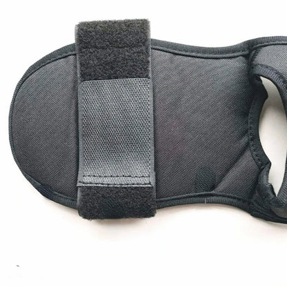 Detalhe do cinto de flexibilidade para yoga e pilates - material resistente com costura reforçada