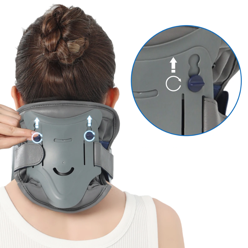Colar de tração cervical Ajustável - Alivio da dor e melhora da Postura Detalhe 3