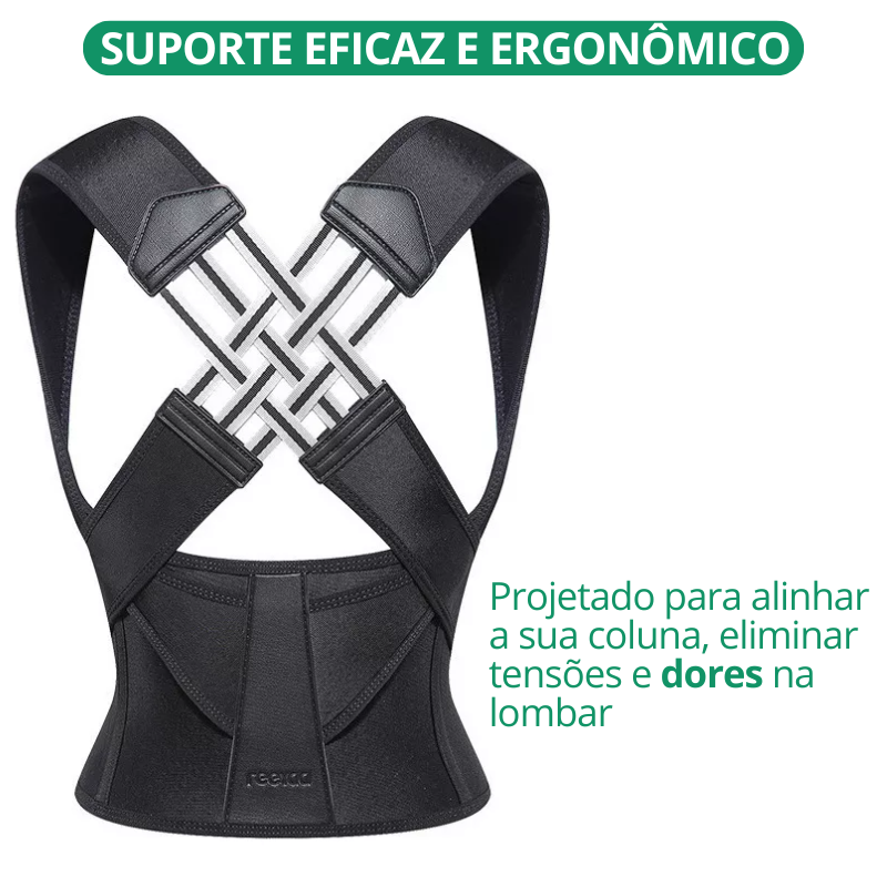 Colete Corretor Postural protetor Lombar Detalhe 3