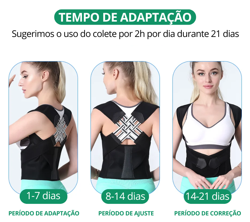 Colete Corretor Postural protetor Lombar Detalhe 5
