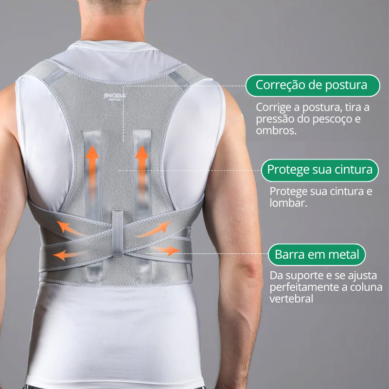 Corretor de Postura e Suporte lombar 2 em 1 Detalhe 3