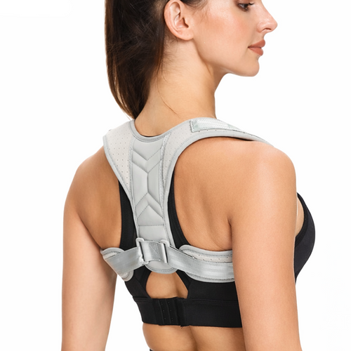 Corretor Postural Ajustável Unissex com Suporte de Costas Imagem 1 Liga Sport