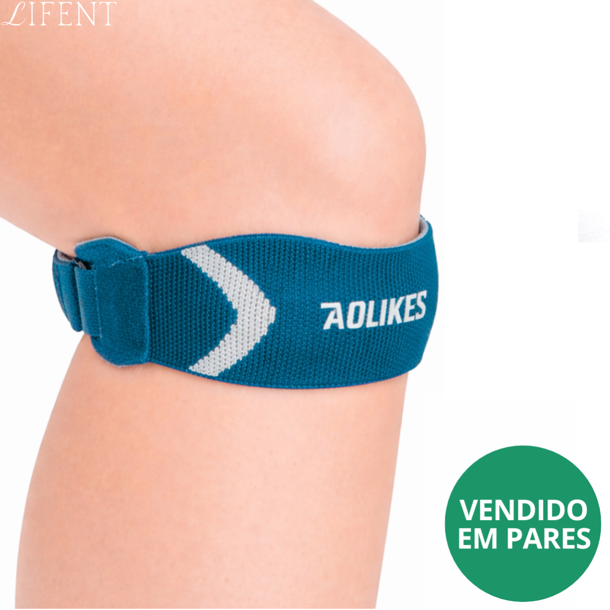 Faixa Patelar Esportiva com Gel - (Duas unidades) Detalhe 1