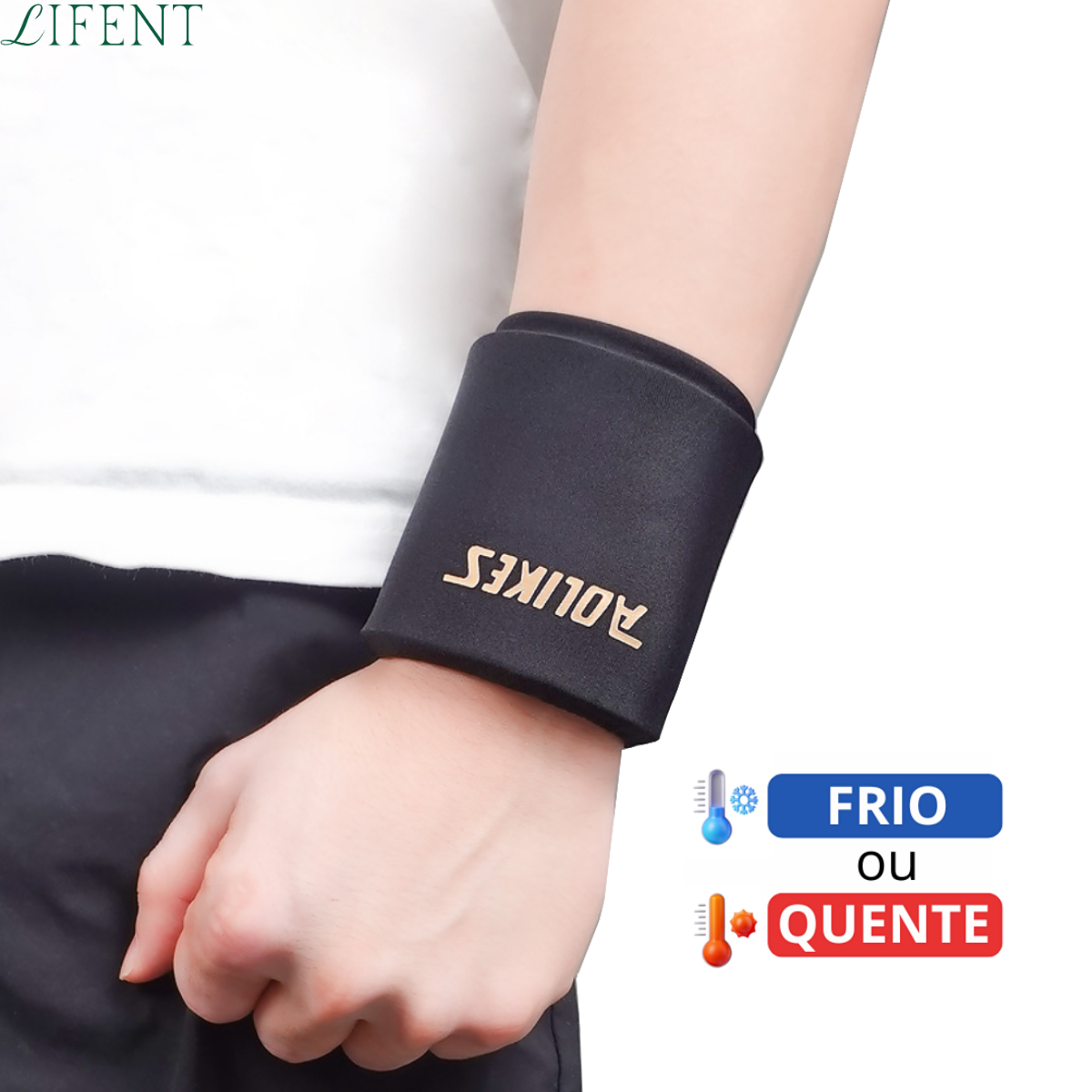 Faixa de Pulso em Gel Quente ou Fria – Alívio de Dores e Tendinite Detalhe 1