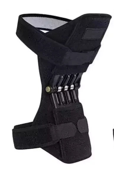 Joelheira para idosos MOONBIFFY Patella Power Lift com suporte patelar em malha respirável, vista frontal