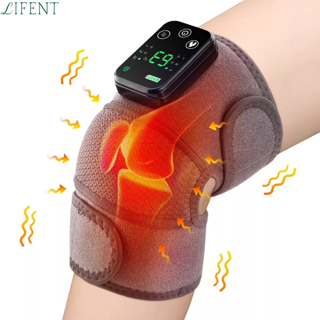 Joelheira com Aquecimento/Massagem para Dores Detalhe 2