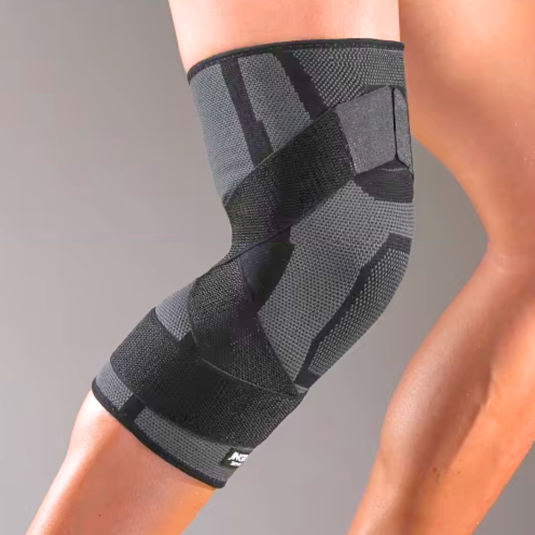 Joelheira com Faixas Transversais p/ Proteção de Ligamentos (Duas unidades) Detalhe 3
