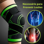Kit 2 Joelheiras Compressão 360 Par Verde M G XG XXG XXXG