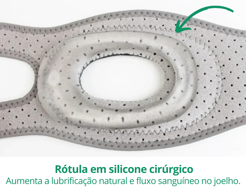 Joelheira Patelar Ajustável com Rótula em Silicone Detalhe 3