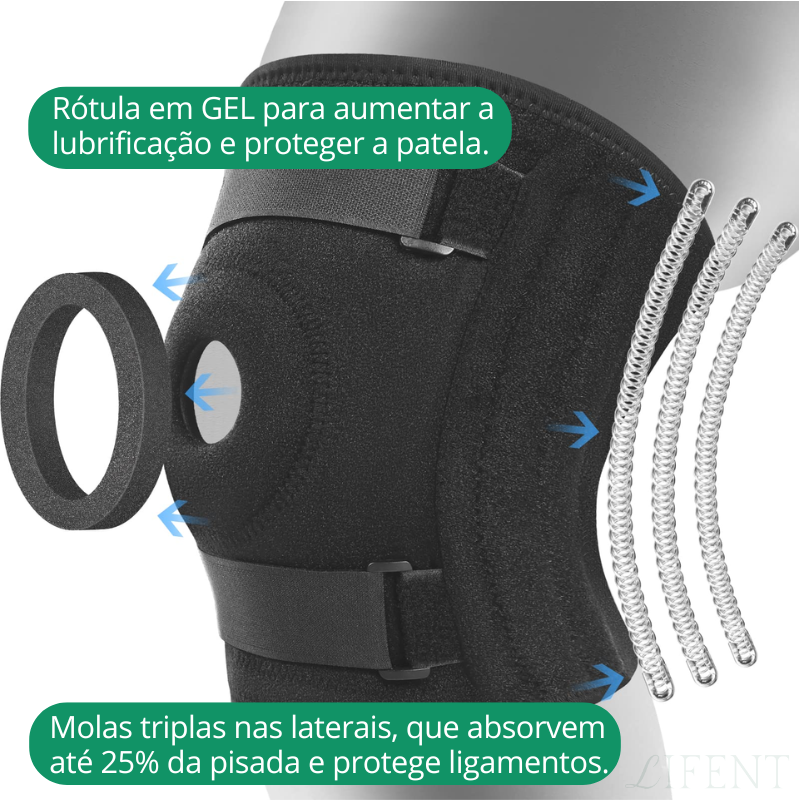 Joelheira PLUS SIZE - Proteção para pessoas acima de 120kg Detalhe 2
