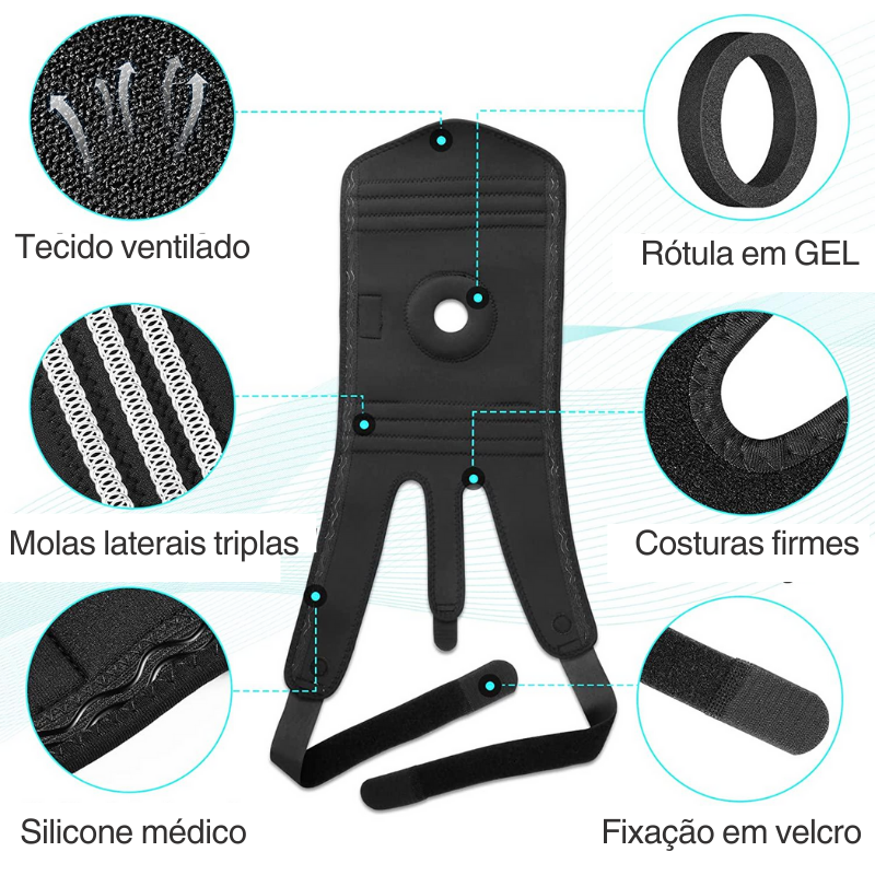 Joelheira PLUS SIZE - Proteção para pessoas acima de 120kg Detalhe 3