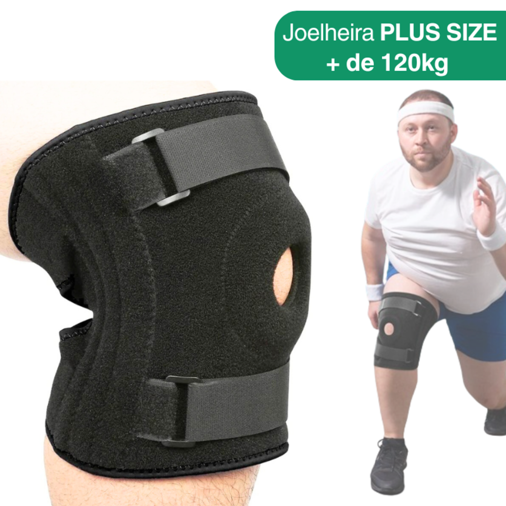 Joelheira PLUS SIZE - Proteção para pessoas acima de 120kg Detalhe 4
