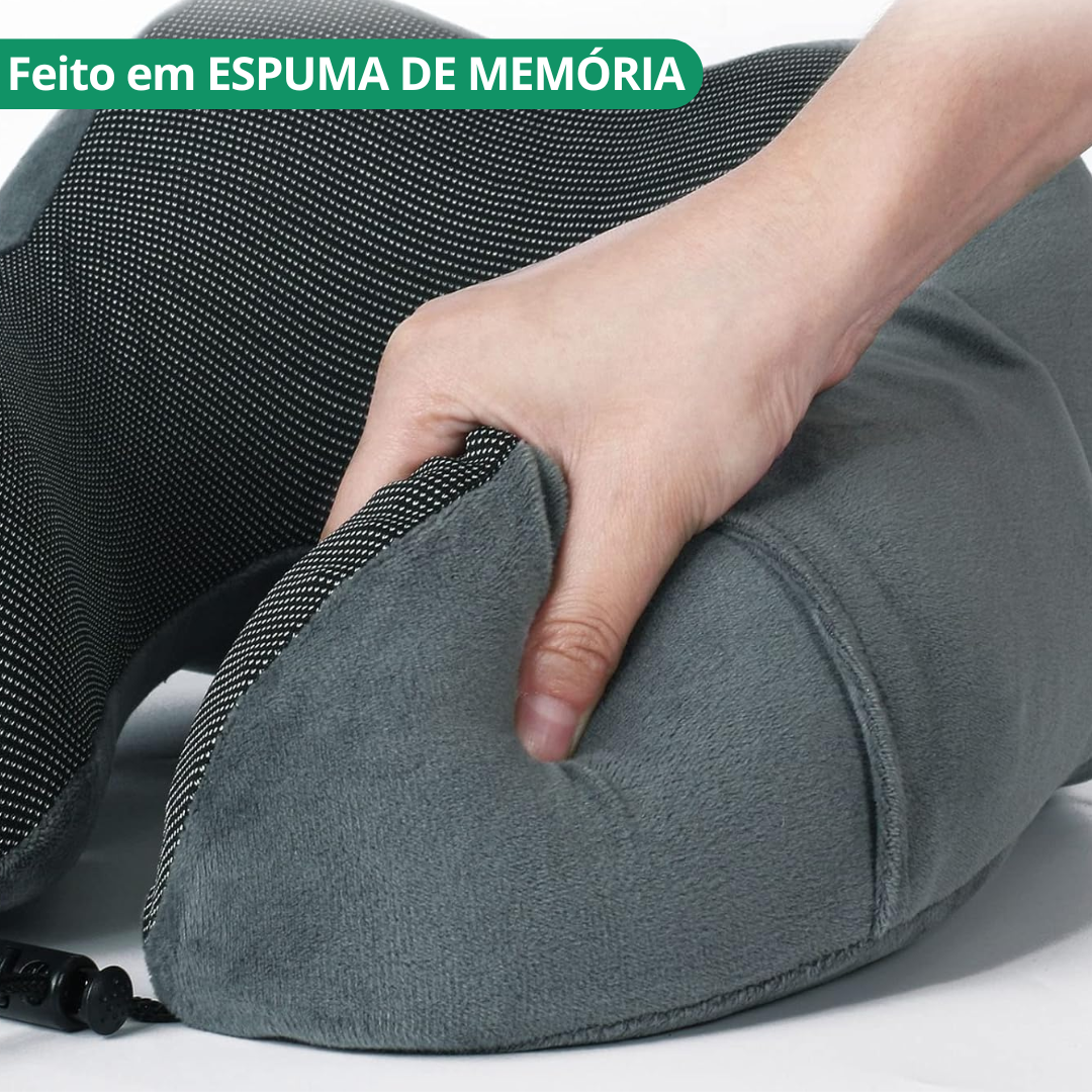 Kit Viagem - Almofada de pescoço + Máscara de Dormir Detalhe 4