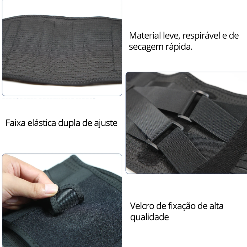 LombFit - Cinta Lombar Semirrígida de Proteção Detalhe 4