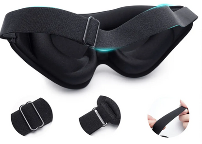 Design anatômico da máscara de dormir com cavidade para os olhos sem pressão nas pálpebras