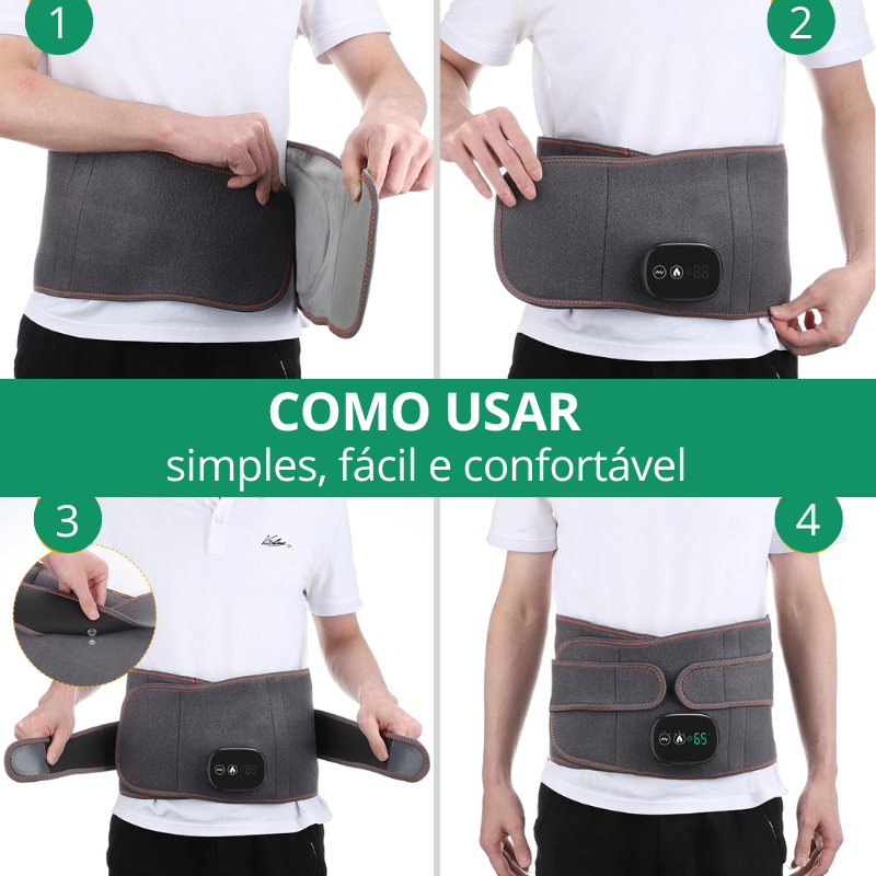 Massageador e Aquecedor Lombar 2 em 1 Detalhe 2