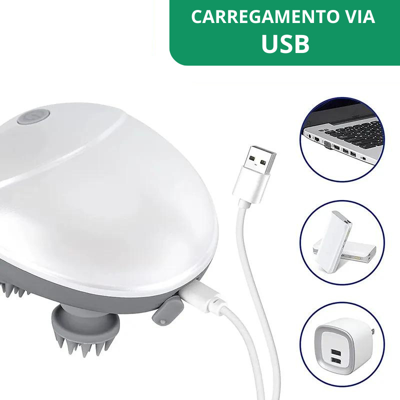 Massageador e Estimulador de Couro Cabeludo Detalhe 3