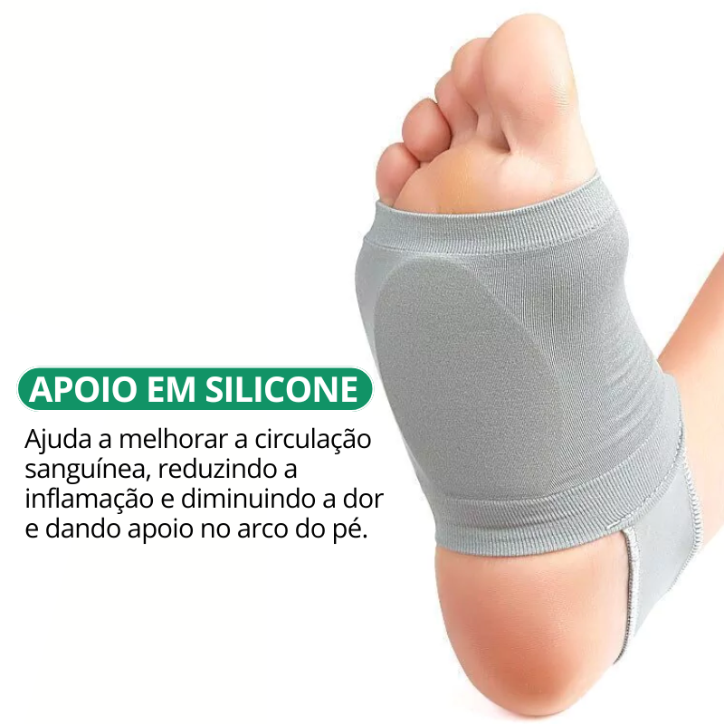 Meia Silicon para Fascite Plantar - (Dois pares) Detalhe 3