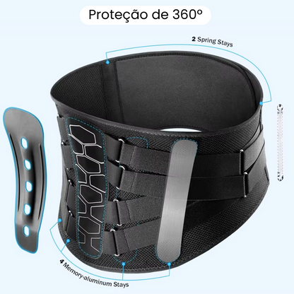 Ortho- Cinto Lombar com apoio Interno Detalhe 5