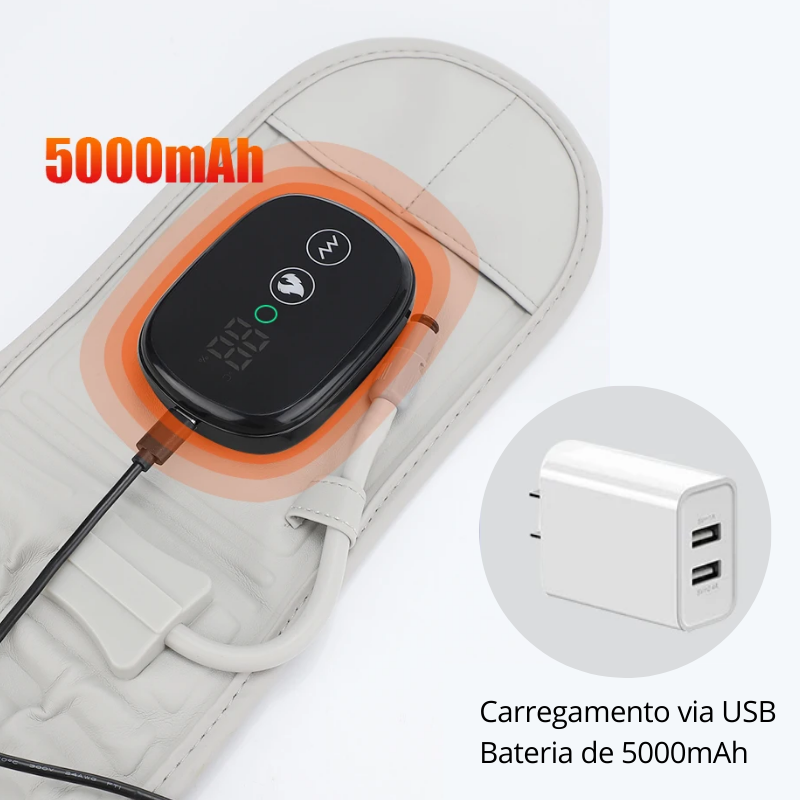 Spinecure - Cinta de Massagem/Compressão e Aquecimento Lombar Detalhe 4