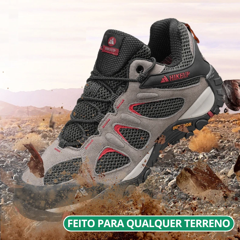 Tênis Hikeup em Couro legítimo Detalhe 4