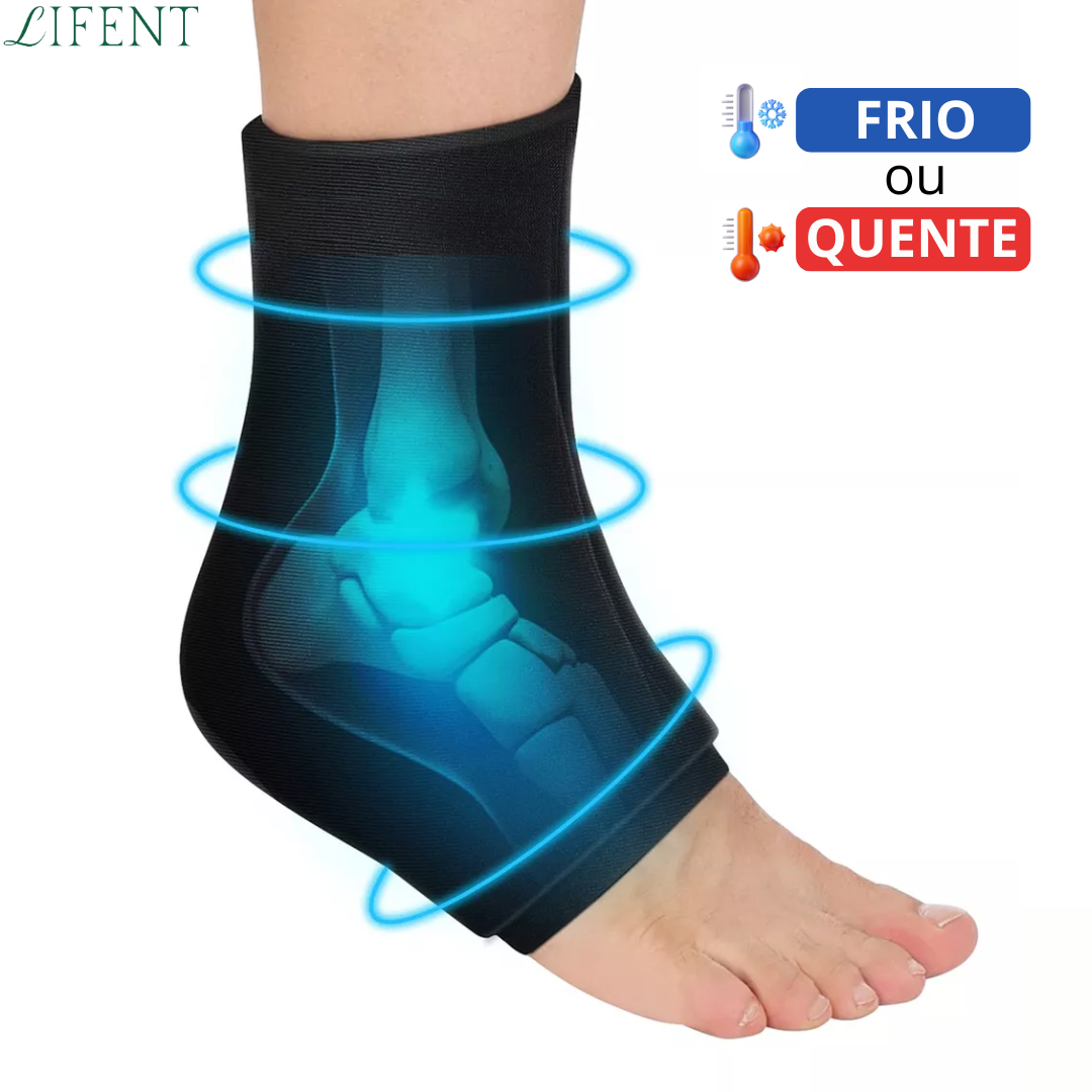 Tornozeleira em Gel Quente ou Fria para Dores Detalhe 1