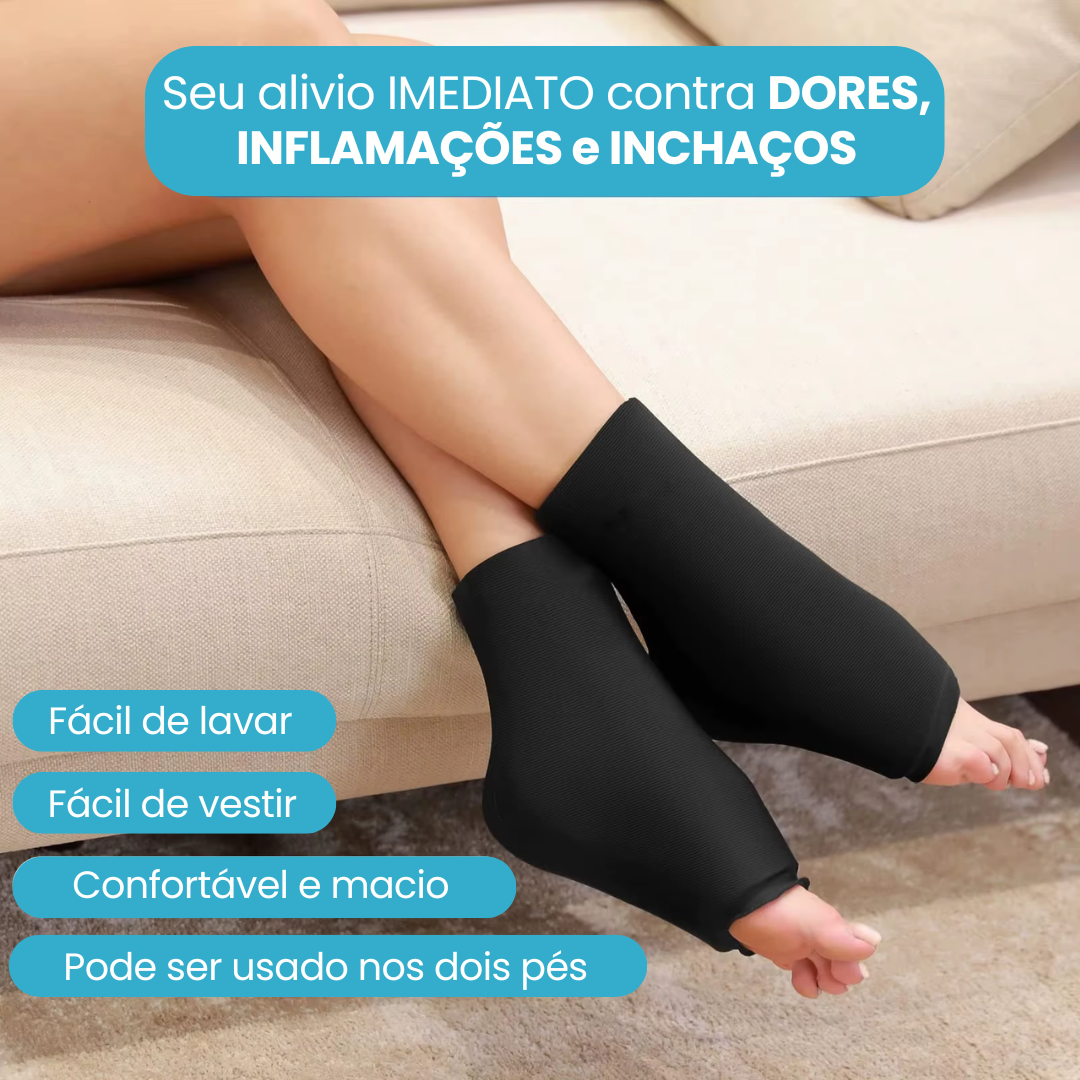 Tornozeleira em Gel Quente ou Fria para Dores Detalhe 2