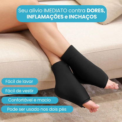 Tornozeleira em Gel Quente ou Fria para Dores Detalhe 2