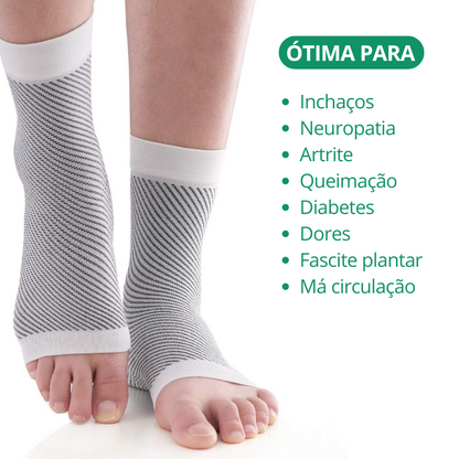 Tornozeleira elástica para esportes e corrida